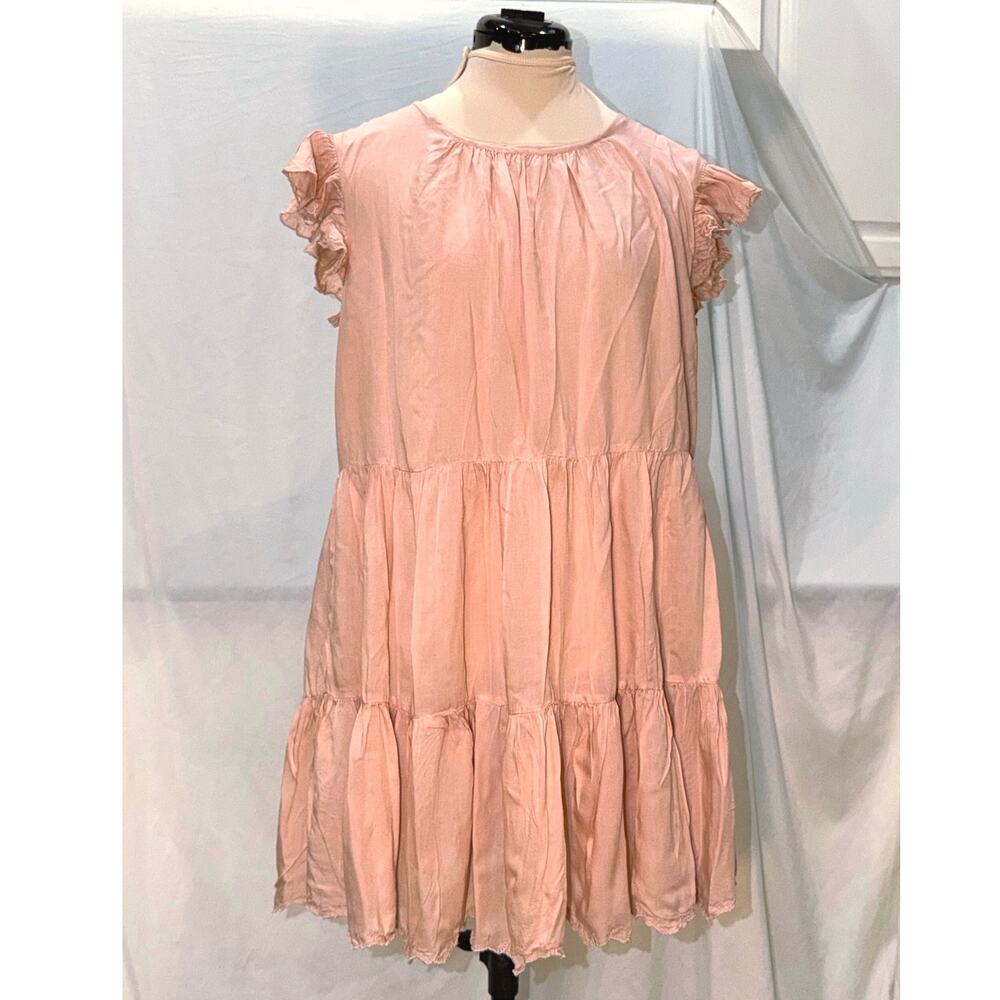 Aritzia Wilfred Sidonie Dress Petal Pink 100% Modal Size Small